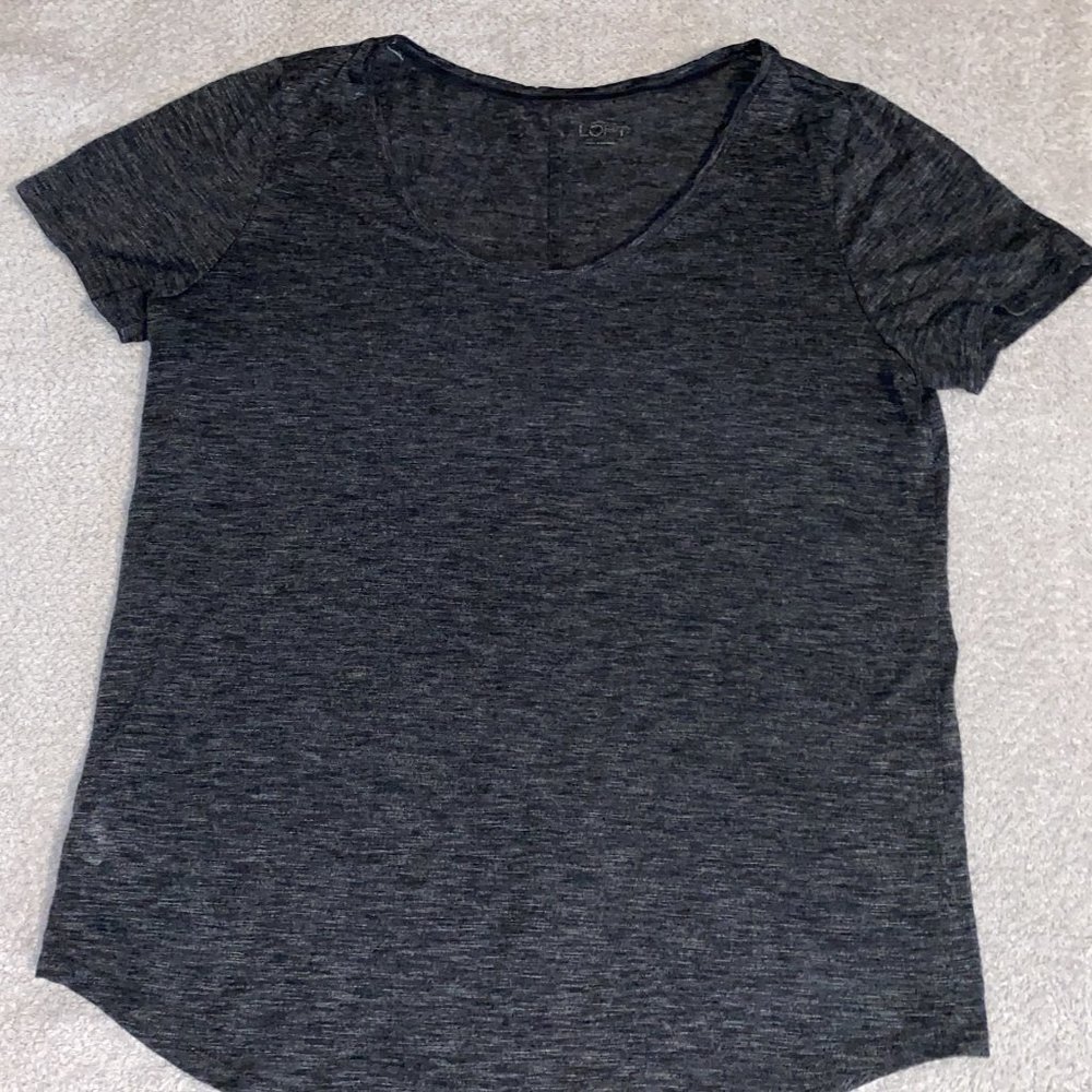 Loft Dark Gray Plain Tee